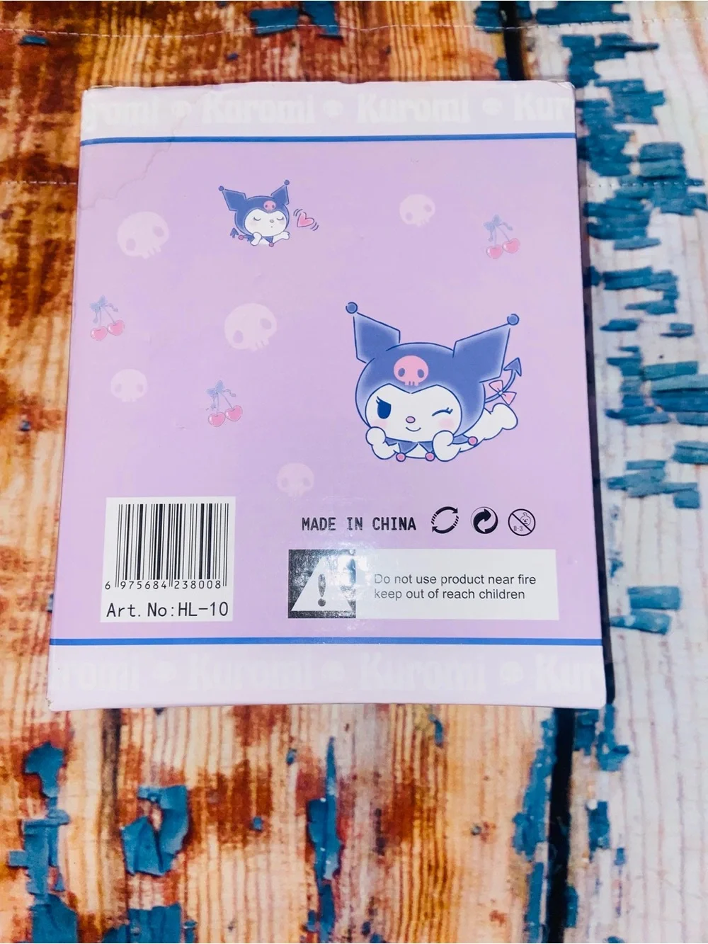 Kuromi Purple Desk Mirror Storage Box